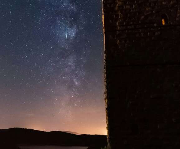 The annual Perseid meteor shower—seen here over eastern France—is a highlight for sky-watchers