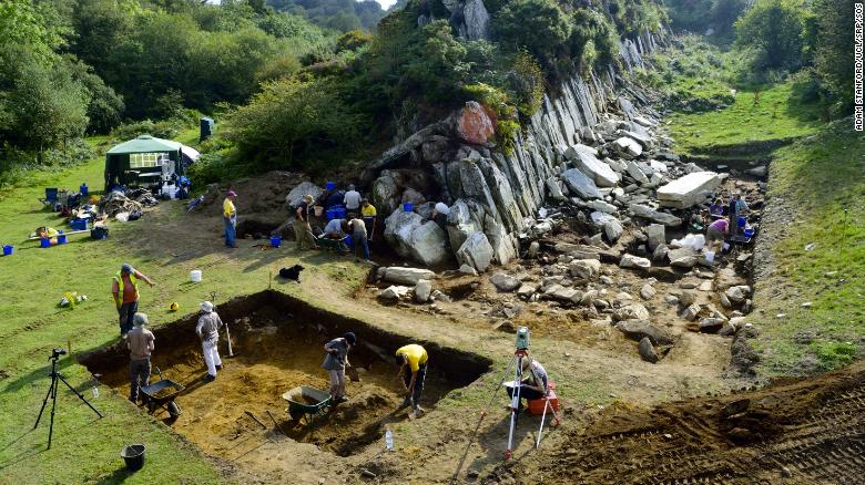 Scientists work to learn more about the source of the monument&#39;s rocks.