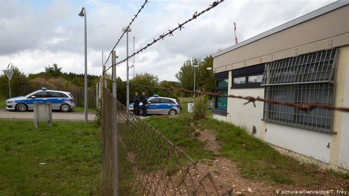 Police outside the darknet data servers in Traben-Trarbach