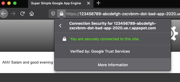 google app engine phishing