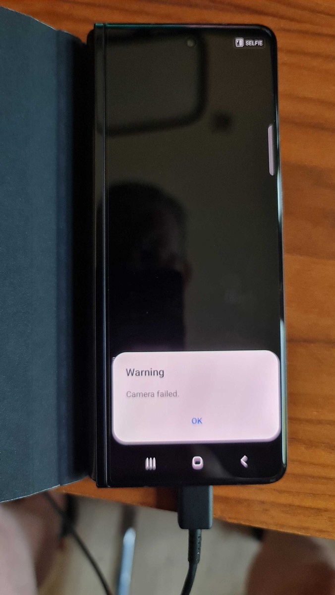 Samsung Galaxy Z Fold 3 bootloader unlocked camera failed