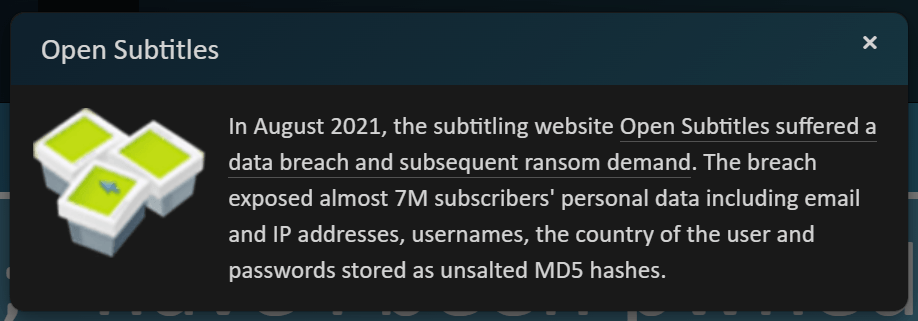 OpenSubtitles Hacked