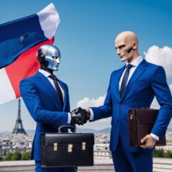 france ai politicians giving each other money