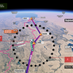 flight course of an aircraft being gps spoofed and almost entering dangerous airspace