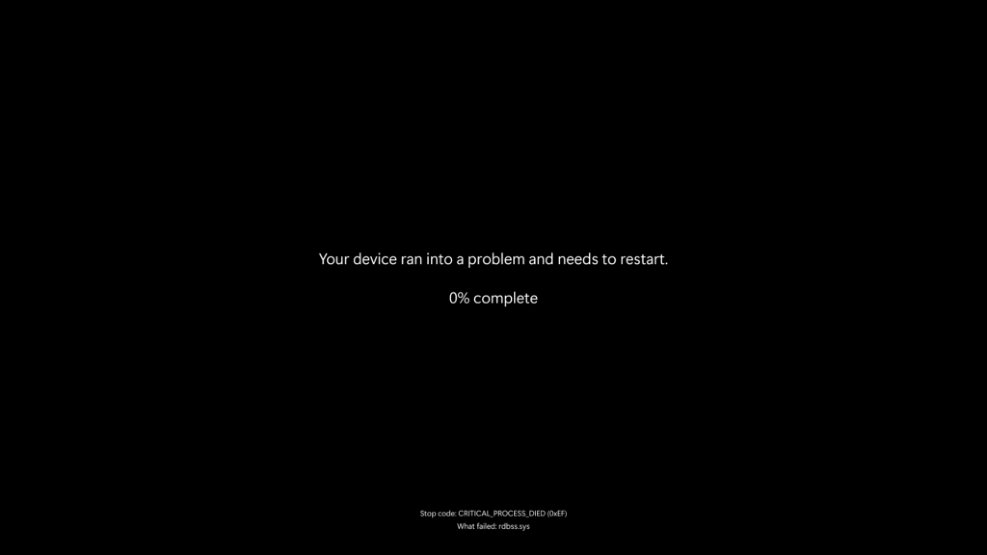 Black Screen of Death